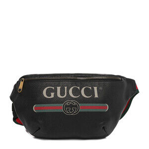 Gucci Grained Calfskin Logo Belt Bag #183742G92B